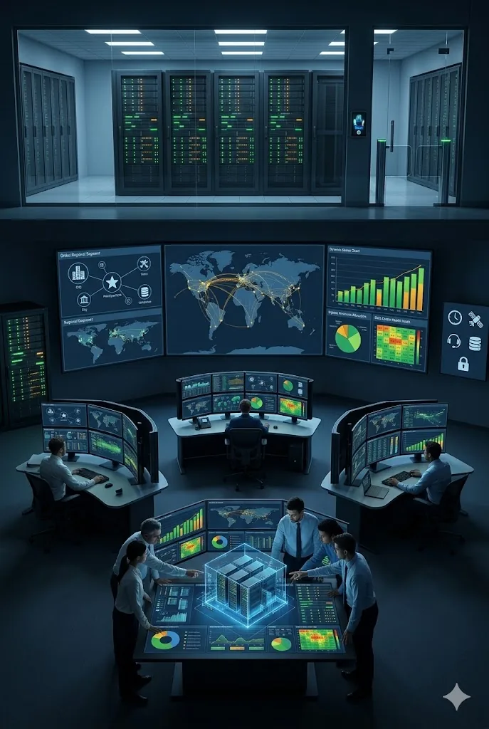 Operations centre monitoring data centre infrastructure